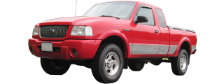 QAA - WZ33320 Molded Stainless Steel Wheel Well Fender Trim 4Pc 1993-2012 Ford Ranger QAA - Image 2