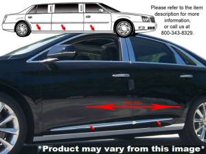 TH53239 Stainless Steel Rocker Panel Trim 6Pc 2013-2019 Cadillac XTS QAA