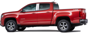 QAA - PP55151 Stainless Steel Pillar Trim 4Pc 2015-2022 GMC Canyon QAA - Image 2