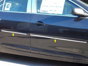 MI53105 Stainless Steel Molding Insert 4Pc 2013-2015 Chevrolet Malibu QAA