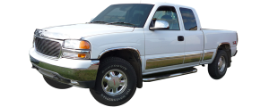 QAA - WZ39181-L Molded Stainless Steel Wheel Well Fender Trim 4Pc 1999-2006 Chevrolet Silverado QAA - Image 4