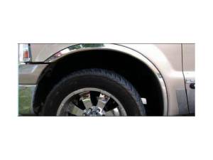 WZ39320 Molded Stainless Steel Wheel Well Fender Trim 4Pc 1999-2007 Ford F-250 & F-350 Super Duty QAA