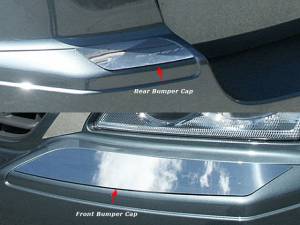 QAA - BC44750 Stainless Steel Bumper Cap Trim 4Pc 2004-2006 Chrysler Pacifica QAA - Image 1