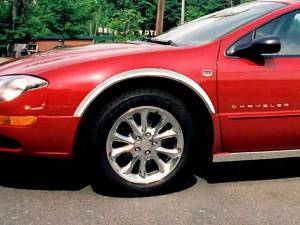 WZ39760 Molded Stainless Steel Wheel Well Fender Trim 4Pc 1999-2004 Chrysler 300M QAA