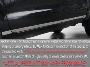 QAA - TH41895 Stainless Steel Rocker Panel Trim 8Pc 2001-2002 Chrysler Town & Country QAA - Image 1