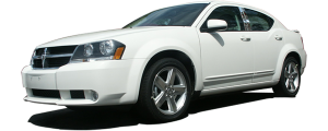 QAA - PP47916 Stainless Steel Pillar Trim 4Pc 2008-2014 Dodge Avenger QAA - Image 2