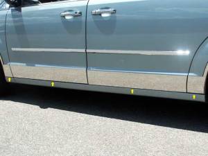 QAA - TH48896 Stainless Steel Rocker Panel Trim 8Pc 2008-2016 Chrysler Town & Country QAA - Image 1