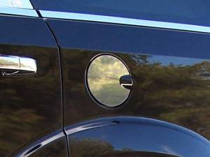 QAA - GC49945 Stainless Steel Gas Cap Door Trim 1Pc 2008-2009 Chrysler Aspen, 2004-2009 Dodge Durango, 2009-2020 Dodge Journey QAA - Image 1