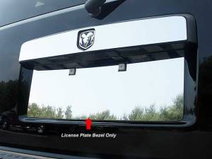 LP47940 Stainless Steel License Plate Bezel 1Pc 2007-2011 Dodge Nitro QAA