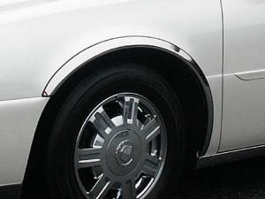 QAA - WZ40245 Molded Stainless Steel Wheel Well Fender Trim 4Pc 2000-2005 Cadillac DeVille QAA - Image 1