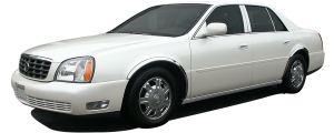 QAA - WZ40245 Molded Stainless Steel Wheel Well Fender Trim 4Pc 2000-2005 Cadillac DeVille QAA - Image 2