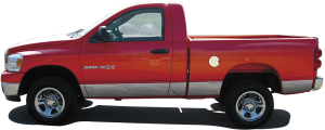 QAA - GC42935 Stainless Steel Gas Cap Door Trim 1Pc 2002-2008 Dodge Ram QAA - Image 2