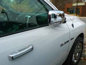 MC53936 Chrome Plated ABS plastic Mirror Cover 2Pc 2013-2018 Ram Trucks Ram QAA