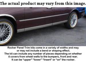 TH32482 Stainless Steel Rocker Panel Trim 8Pc 1992-2010 Ford Crown Victoria, 1992-2011 Mercury Grand Marquis QAA