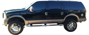 QAA - TH40380 Stainless Steel Rocker Panel Trim 8Pc 2000-2003 Ford Excursion QAA - Image 2