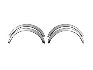 WZ42291 Molded Stainless Steel Wheel Well Fender Trim 4Pc 2002-2009 Chevrolet Trailblazer QAA