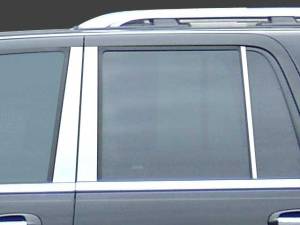 QAA - PP37384 Stainless Steel Pillar Trim 6Pc 1997-2014 Ford Expedition QAA - Image 1