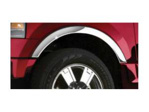 QAA - WZ43383 Molded Stainless Steel Wheel Well Fender Trim 4Pc 2003-2006 Ford Expedition QAA - Image 1