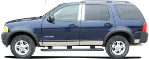 QAA - TL43305 Chrome Plated ABS plastic Tail Light Bezels 2Pc 2002-2005 Ford Explorer QAA - Image 2