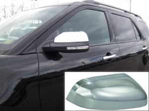 QAA - MC51330 Chrome Plated ABS plastic Mirror Cover 2Pc 2011-2015 Ford Explorer QAA - Image 1