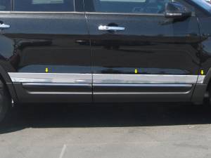 TH51330 Stainless Steel Rocker Panel Trim 6Pc 2011-2019 Ford Explorer QAA