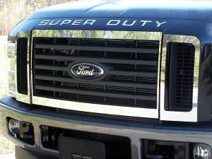 SG48320 Stainless Steel Grille Accent 6Pc 2008-2008 Ford F-250 & F-350 Super Duty QAA