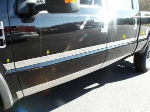 MI48320 Stainless Steel Molding Insert 8Pc 2008-2010 Ford F-250 & F-350 Super Duty QAA