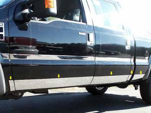 TH51320 Stainless Steel Rocker Panel Trim 8Pc 2011-2016 Ford F-250 & F-350 Super Duty QAA