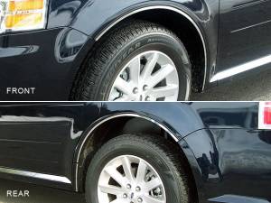 WQ49341 Stainless Steel Wheel Well Accent 6Pc 2009-2019 Ford Flex QAA