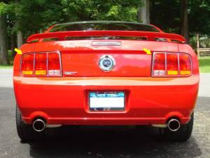 TR45351 Stainless Steel Tail Light Accent 2Pc 2005-2006 Ford Mustang QAA