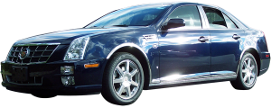 QAA - WZ45236 Molded Stainless Steel Wheel Well Fender Trim 4Pc 2005-2011 Cadillac STS QAA - Image 2