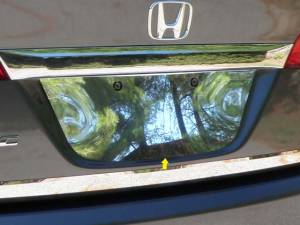 LP26214 Stainless Steel License Plate Bezel 1Pc 2006-2011 Honda Civic QAA