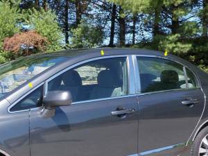 WP26215 Stainless Steel Window Accent Package 6Pc 2006-2011 Honda Civic QAA