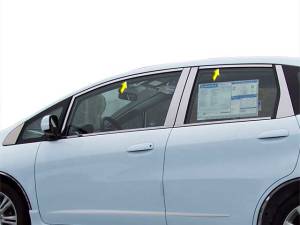 WP29221 Stainless Steel Window Accent Package 4Pc 2009-2013 Honda Fit QAA