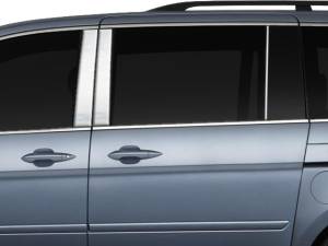 PP25246 Stainless Steel Pillar Trim 6Pc 2005-2010 Honda Odyssey QAA