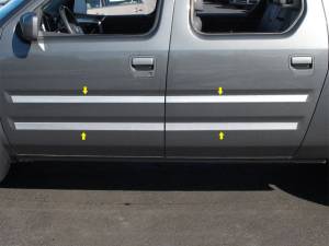 TH25240 Stainless Steel Rocker Panel Trim 8Pc 2006-2012 Honda Ridgeline QAA