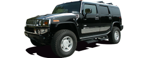 QAA - HV43010 Stainless Steel Tailgate Accent 1Pc 2003-2009 Hummer H2 QAA - Image 2