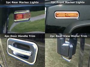 HV43015 Stainless Steel Trim Package 11Pc 2003-2009 Hummer H2 QAA