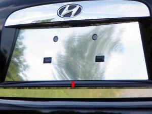 QAA - LP27365 Stainless Steel License Plate Bezel 1Pc 2006-2011 Hyundai Accent QAA - Image 1