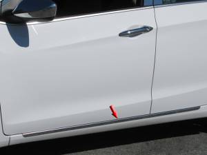 TH13346 Stainless Steel Rocker Panel Trim 2Pc 2013-2017 Hyundai Elantra QAA