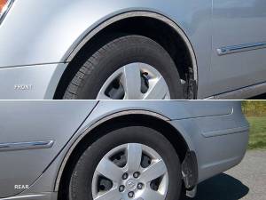 WQ26360 Stainless Steel Wheel Well Accent 4Pc 2006-2010 Hyundai Sonata QAA