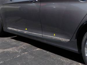 TH11361 Stainless Steel Rocker Panel Trim 4Pc 2011-2014 Hyundai Sonata QAA