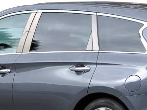 QAA - PP13037 Stainless Steel Pillar Trim 8Pc 2013 Infiniti JX35, 2014-2021 Infiniti QX60 QAA - Image 1