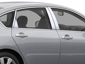 QAA - PP26057 Stainless Steel Pillar Trim 8Pc 2006-2010 Infiniti M35, 2006-2010 Infiniti M45 QAA - Image 1