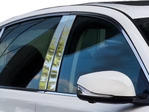 QAA - PP14050 Stainless Steel Pillar Trim 4Pc 2014-2024 Infiniti Q50 QAA - Image 1