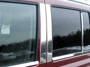 PP46096 Stainless Steel Pillar Trim 6Pc 2006-2010 Jeep Commander QAA