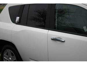 QAA - DH51075 Chrome Plated ABS plastic Door Handle Cover 6Pc 2007-2016 Jeep Compass QAA - Image 1