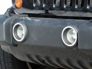 QAA - ML47085 Stainless Steel Marker Light Accent 2Pc 2007-2018 Jeep Wrangler JK QAA - Image 1