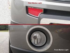 ML10830 Stainless Steel Marker Light Accent 4Pc 2010-2011 Kia Soul QAA