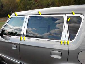 QAA - WP10830 Stainless Steel Window Accent Package 20Pc 2010-2013 Kia Soul QAA - Image 1